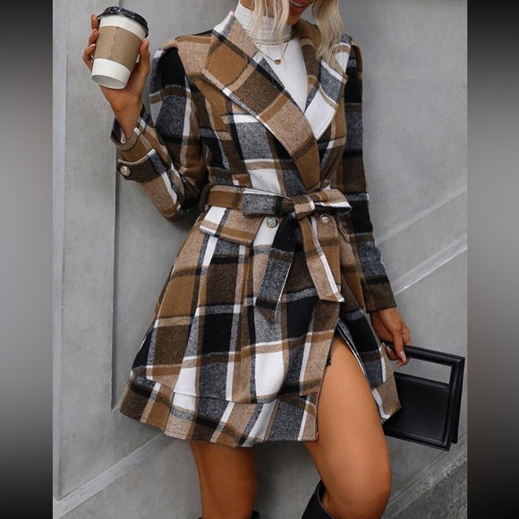 Lapel Neck Belted Coat ❤️ - Picture 5 of 5